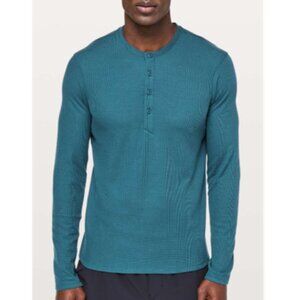 LIKE NEW! Lululemon Shift Stitch Henley *Teal